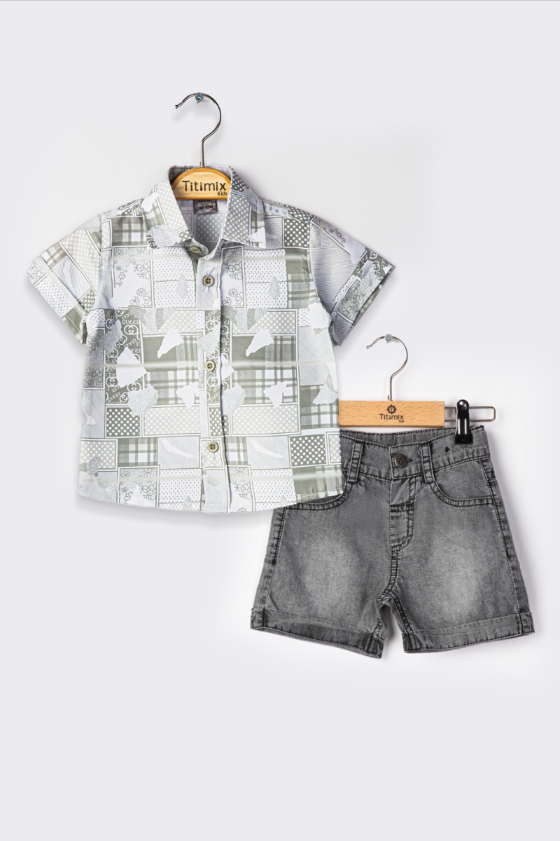  EKOSE DESENLİ İKİLİ TAKIM 6-18  AY