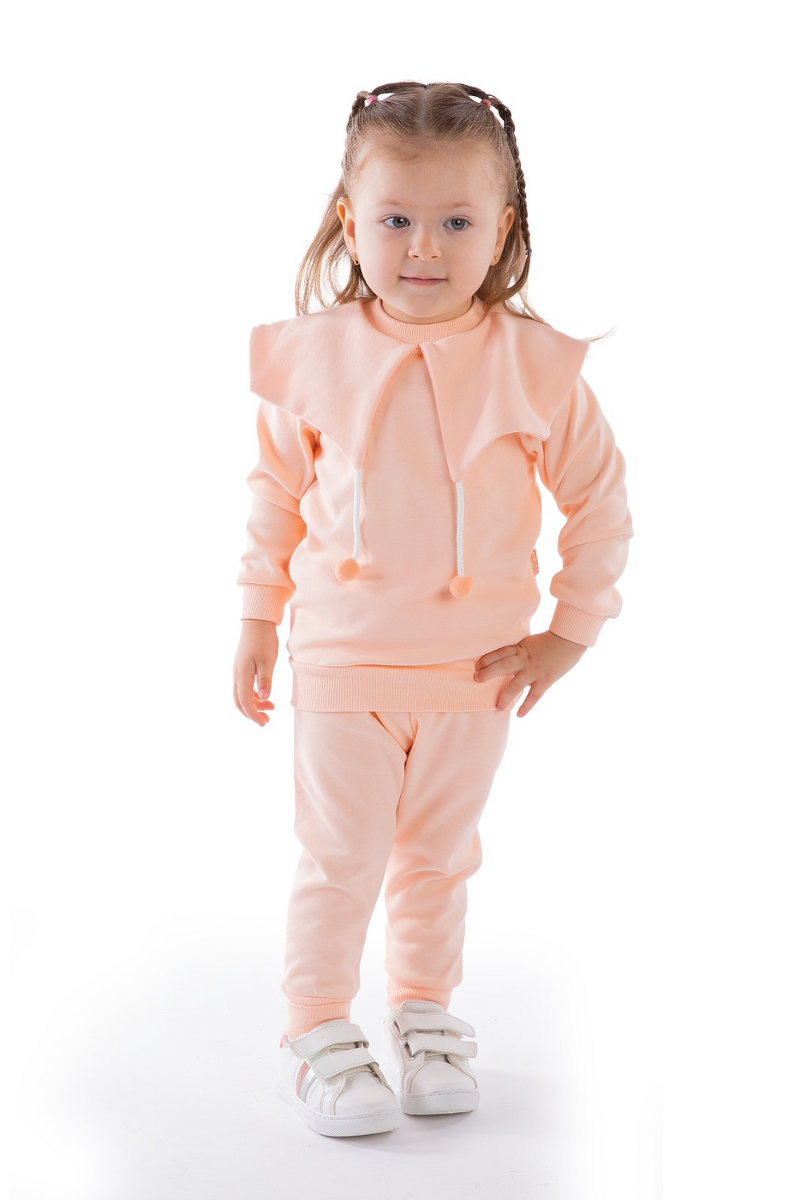 KIZ YAKALI PONPONLU KIZ TAKIM  9-24  AY