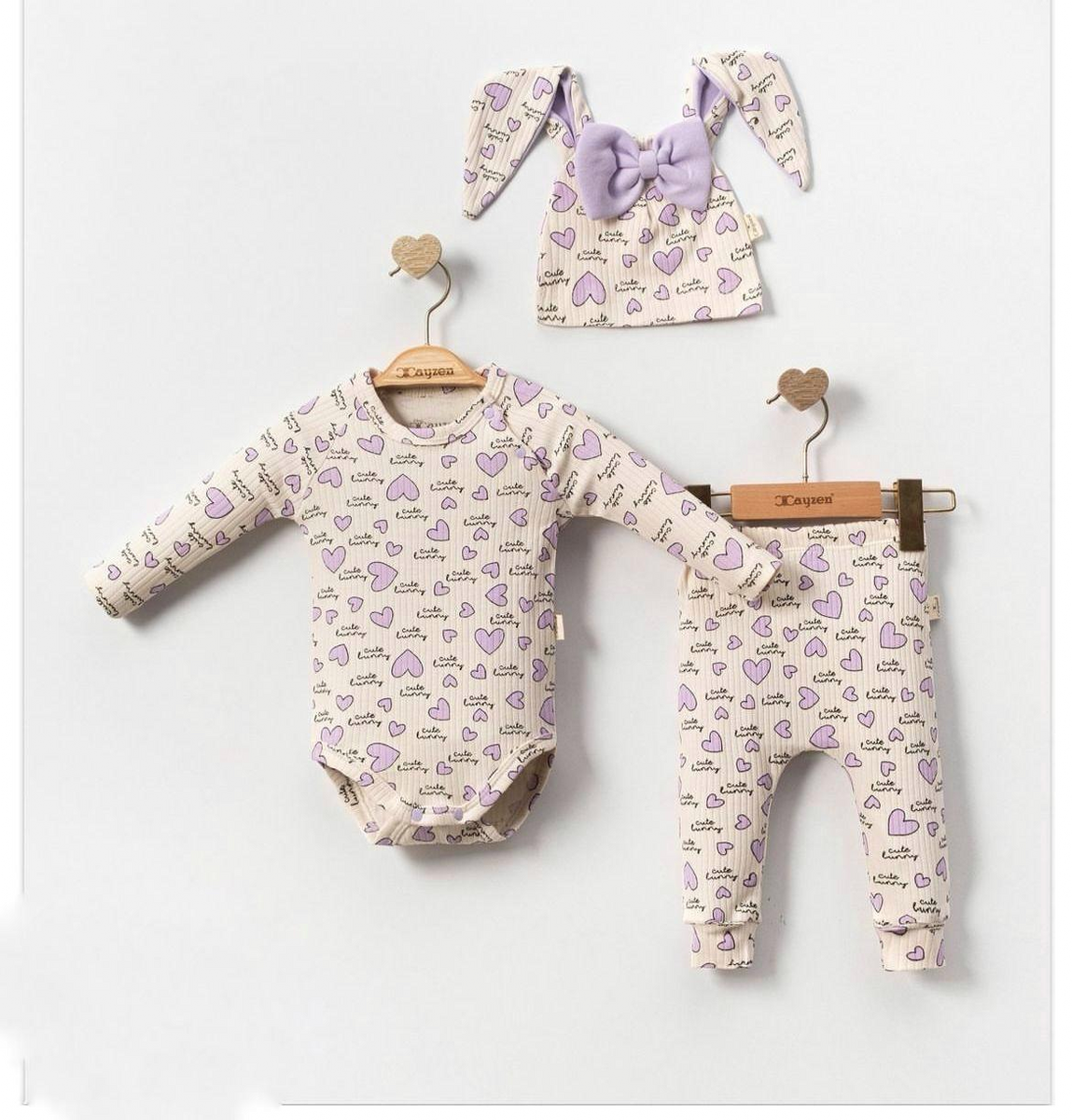 LİTTLE BUNNY 3LÜ TAKIM 2-9  AY