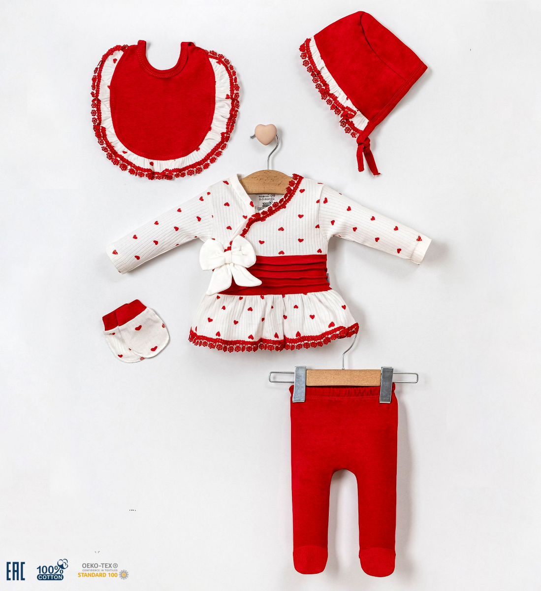 KIZ KALPLİ DANTELLİ 5Lİ SET 1-2  AY