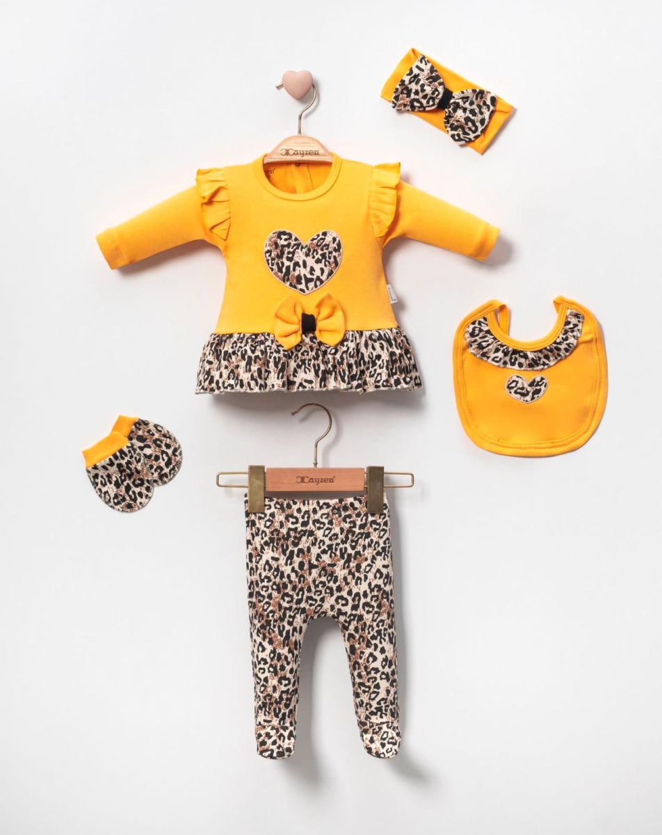 LEOPAR DESENLİ 5Lİ SET 1-2  AY