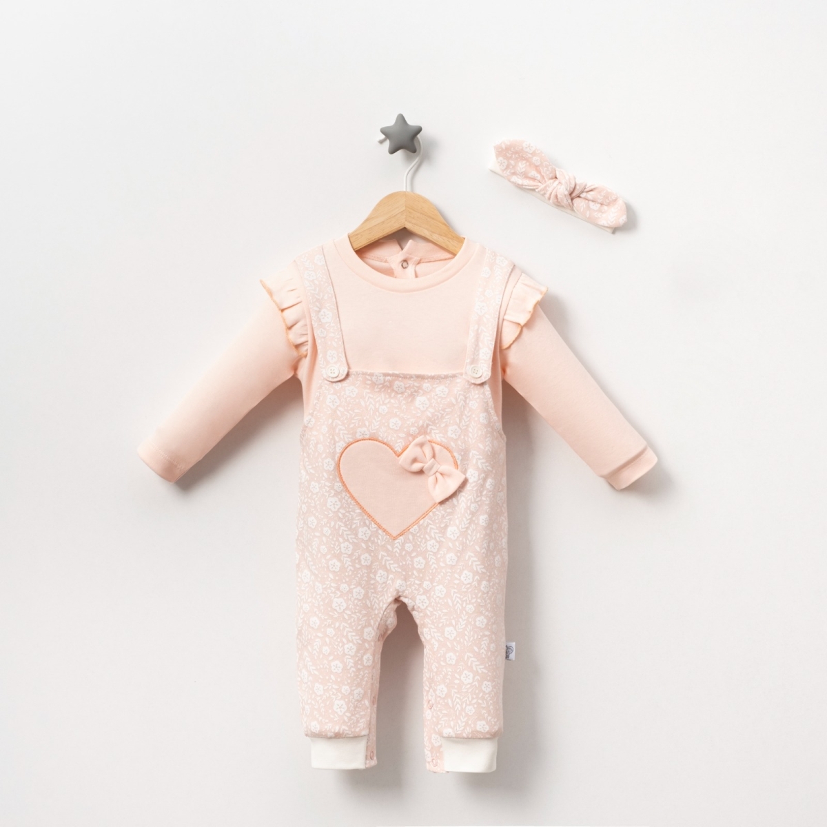  KALP NAKIŞLI KIZ TULUM 3-9  AY