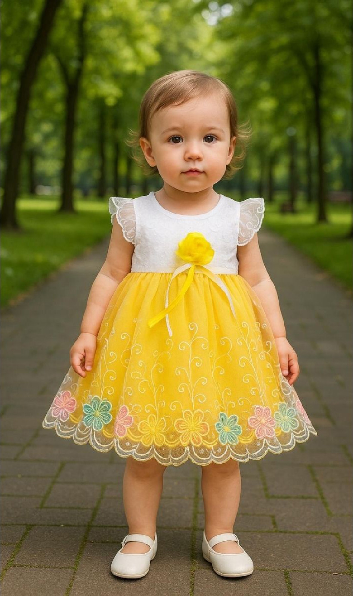 Mini Çiçek Elbise - Bebek Giyim