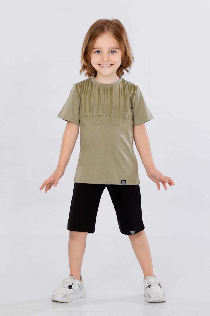  ERKEK VİNTAGE BASKILI PENYE TAKIM 9-12  YAŞ