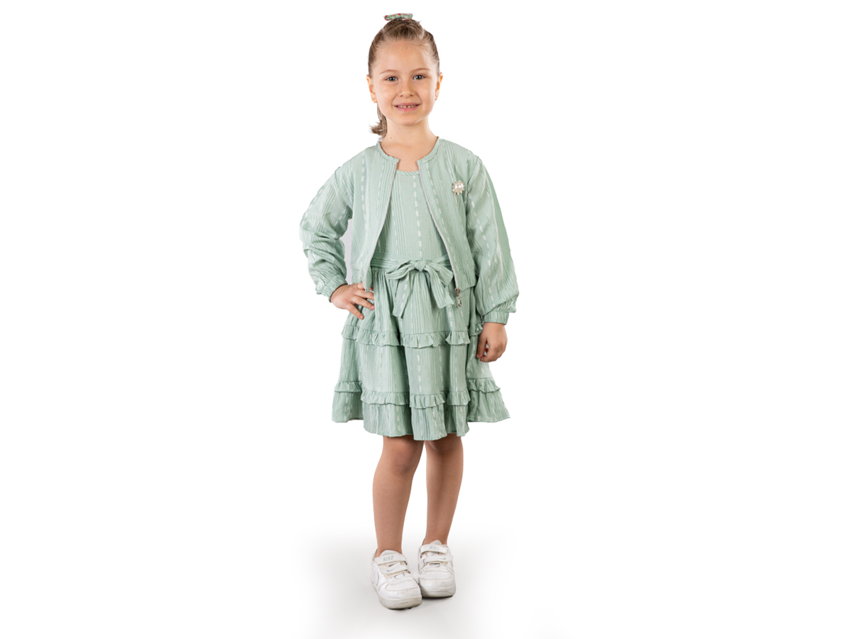 DAMLA FIRFIRLI ELBİSE 5-8  YAŞ