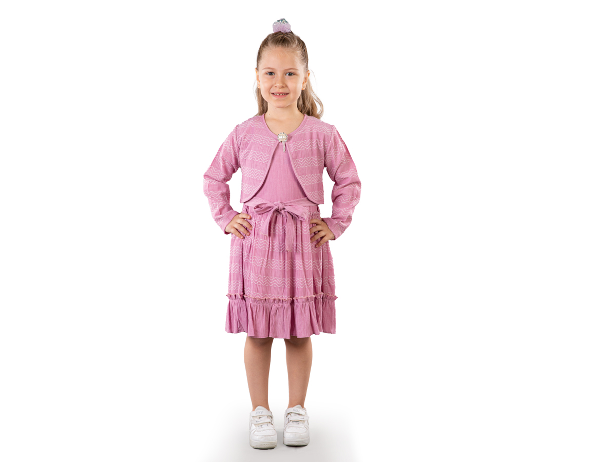  BOLEROLU ELBİSE 5-8  YAŞ