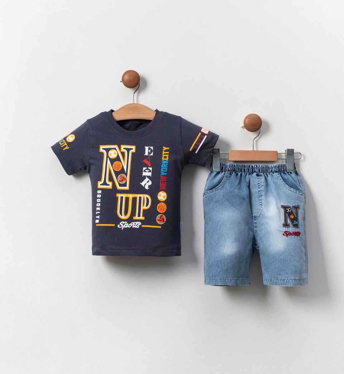 ERKEK İKİLİ TAKKM N BASKILI  1-3  YAŞ