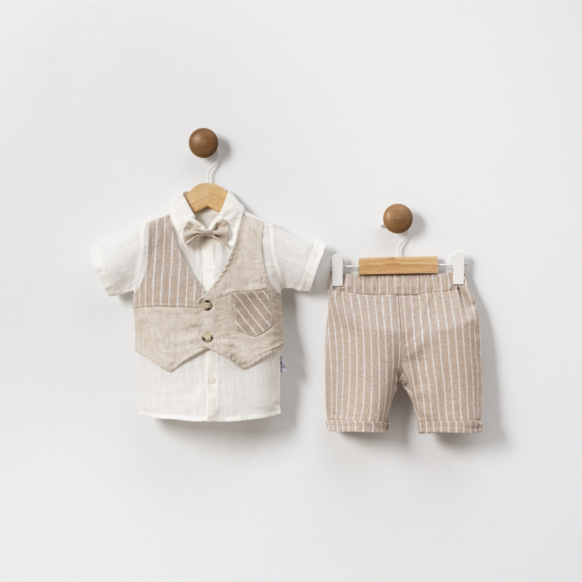  SAHTE YELEKLİ NATUREL ERKEK 2 Lİ TKM  6-18  AY