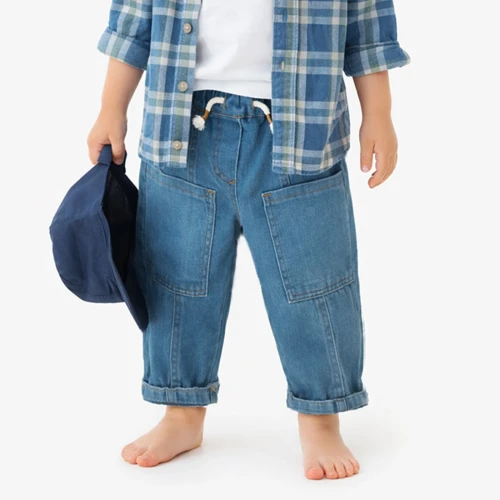 PPLN-002 - Papulin Kız Çocuk Mor Fiyonk Detaylı Elbise